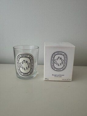 Diptyque empty citrouille candle jar